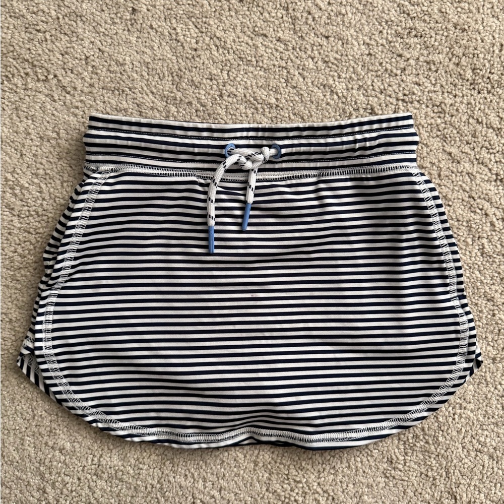 Vineyard Vines Navy & White Striped Sankaty Skort Little Girls Size XS (3-4)